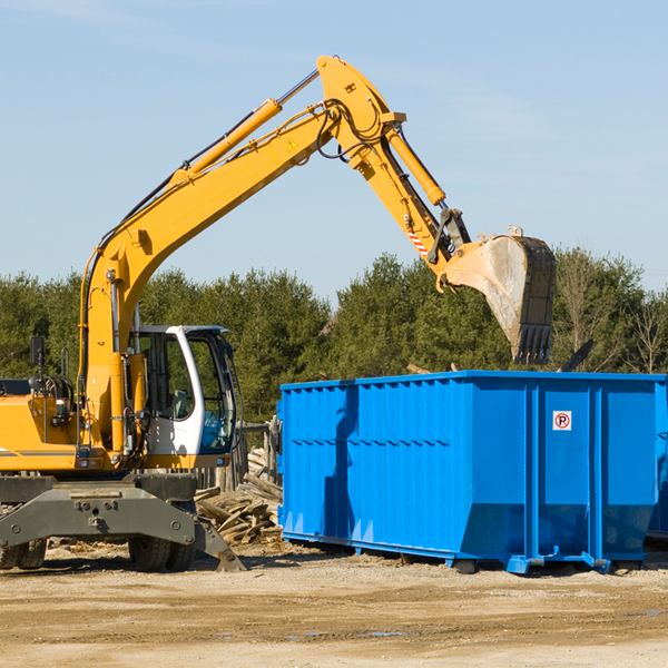 what size residential dumpster rentals are available in Flying Hills PA